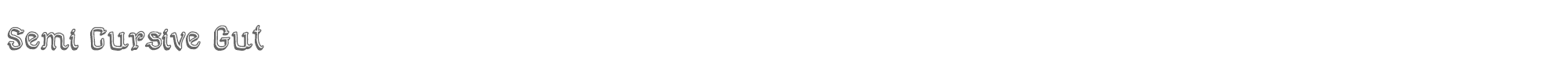 Semi Cursive Gut Semi Cursive Gut.ttf font preview